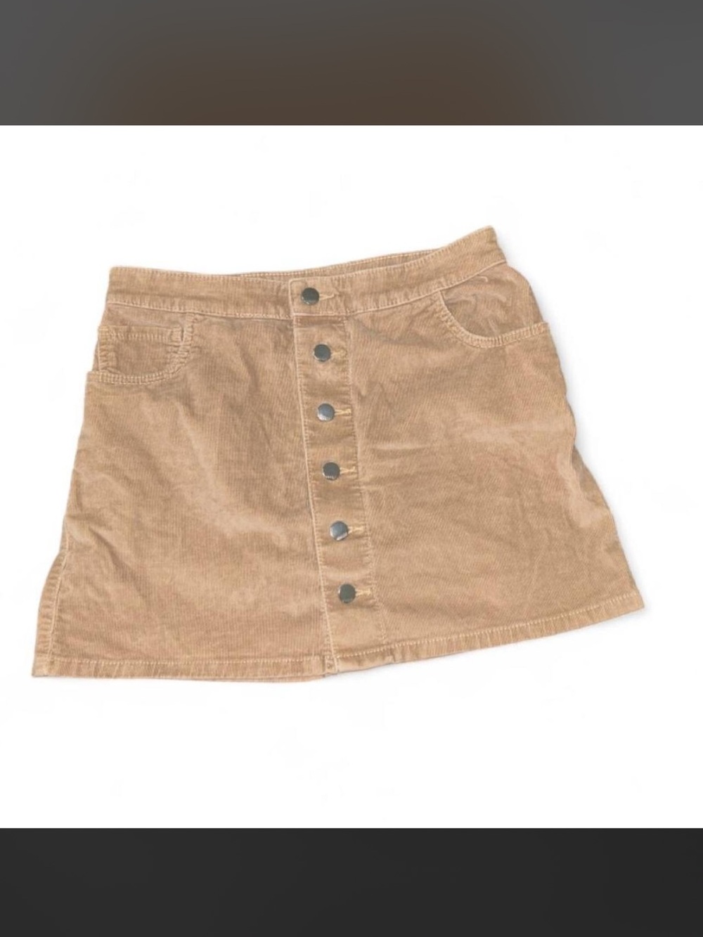 Express Tan Corduroy Mini Skirt